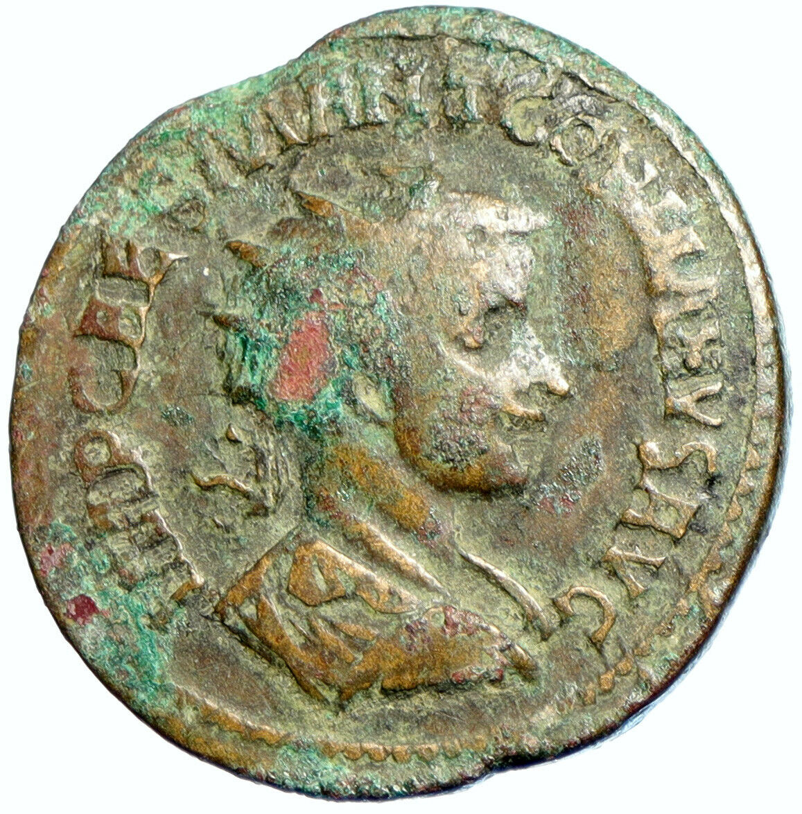 GORDIAN III 238AD Antioch Pisidia Authentic OLD Roman Coin Fortuna Coin i102277