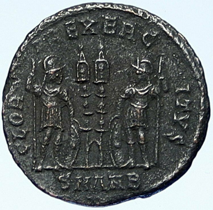 CONSTANTINE I the Great Authentic Ancient Roman Coin WAR LEGION SOLDIERS i109222