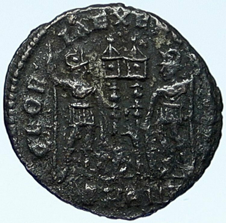 CONSTANTINE I the Great Authentic Ancient Roman Coin WAR LEGION SOLDIERS i109216