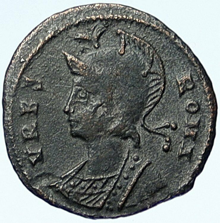 CONSTANTINE I the GREAT Romulus Remus WOLF Alexandria Ancient Roman Coin i109238