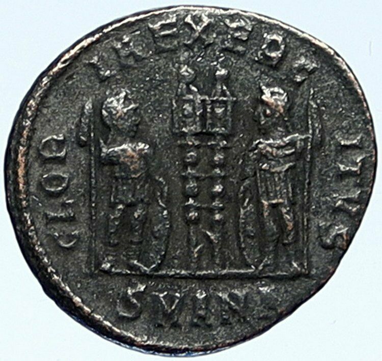 CONSTANTINE I the Great Authentic Ancient Roman Coin WAR LEGION SOLDIERS i109241