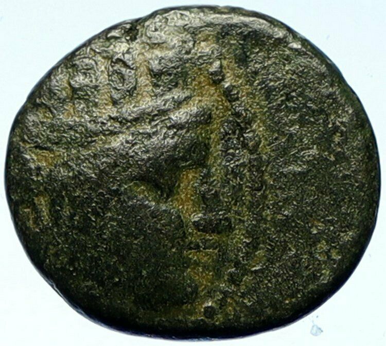 SMYRNA in IONIA 180-50 BC Authentic Ancient Greek Coin APHRODITE CYBELE i103870