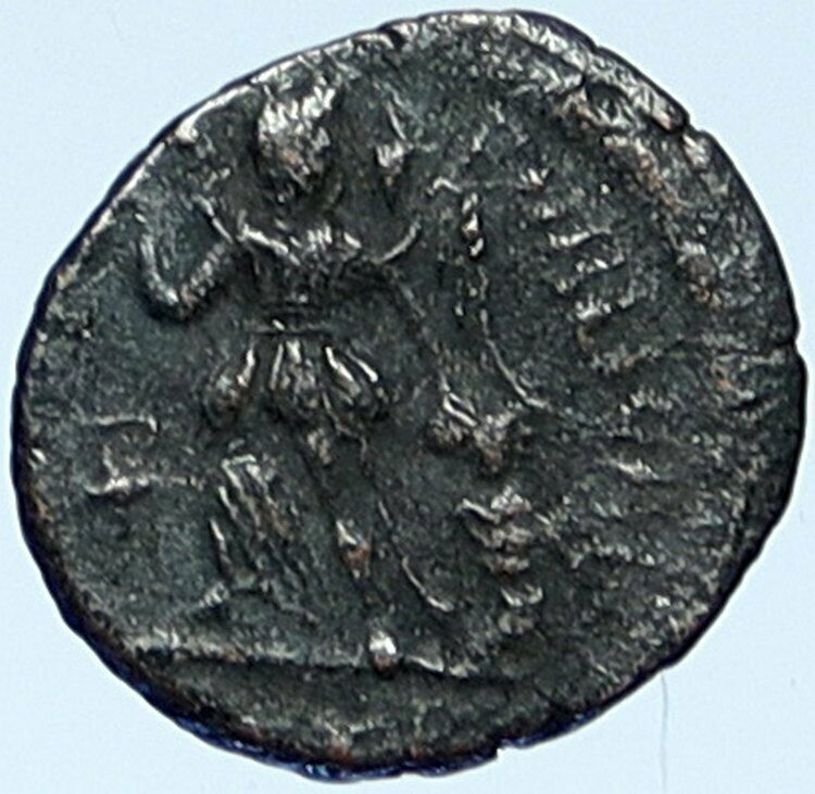 ARCADIUS 388AD OLD Ancient VINTAGE Roman Coin VICTORY Angel Captive i109232