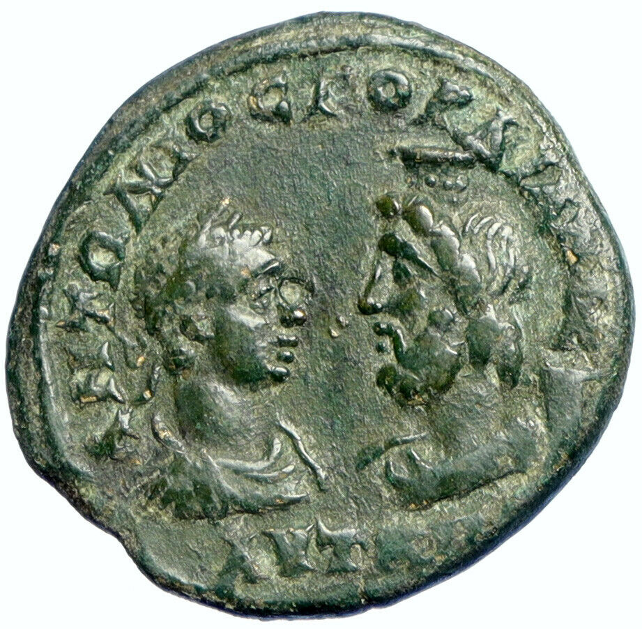 GORDIAN III Authentic Ancient Nicopolis ad Istrum Roman Coin ASCLEPIUS i102275