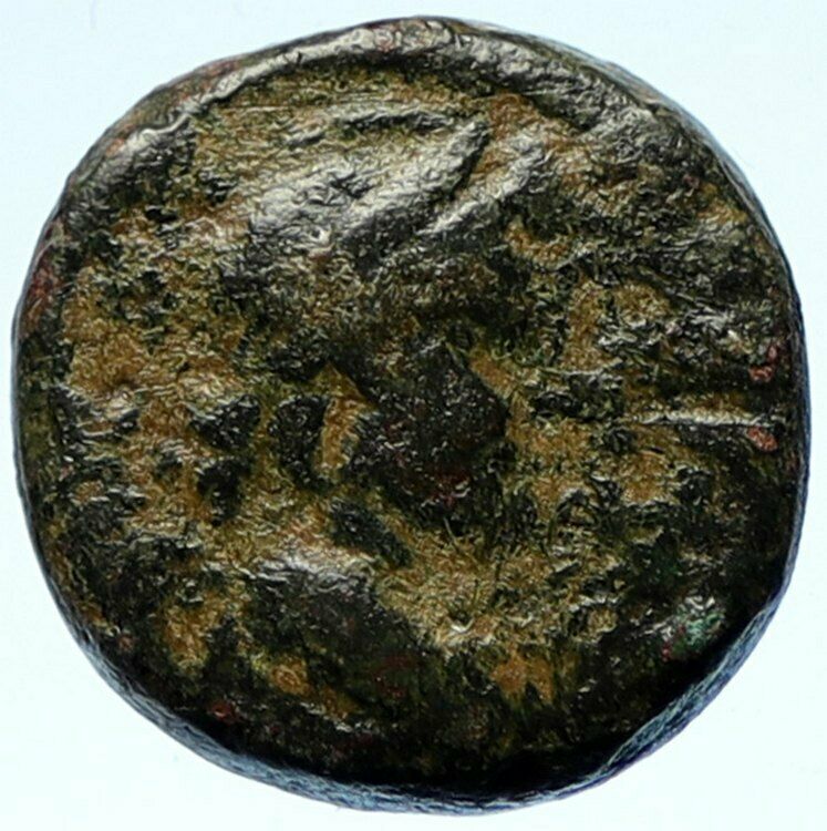 ANTIOCHOS VII Sidetes Ancient 138BC Seleukid Greek Coin EROS & ISIS Hat i103863