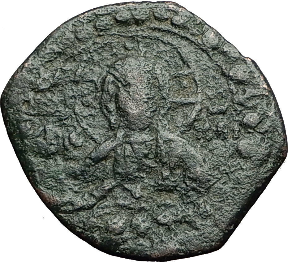 JESUS CHRIST w VIRGIN Class K Anonymous 1st CRUSADE Byzantine Follis Coin i58897