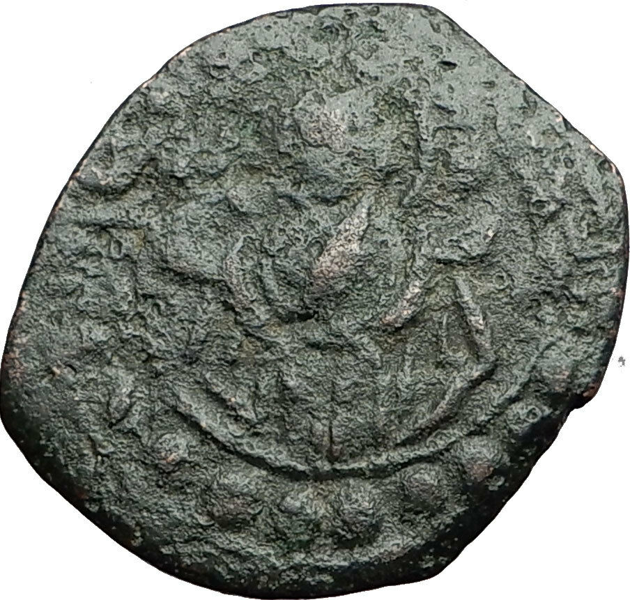 JESUS CHRIST w VIRGIN Class K Anonymous 1st CRUSADE Byzantine Follis Coin i58897