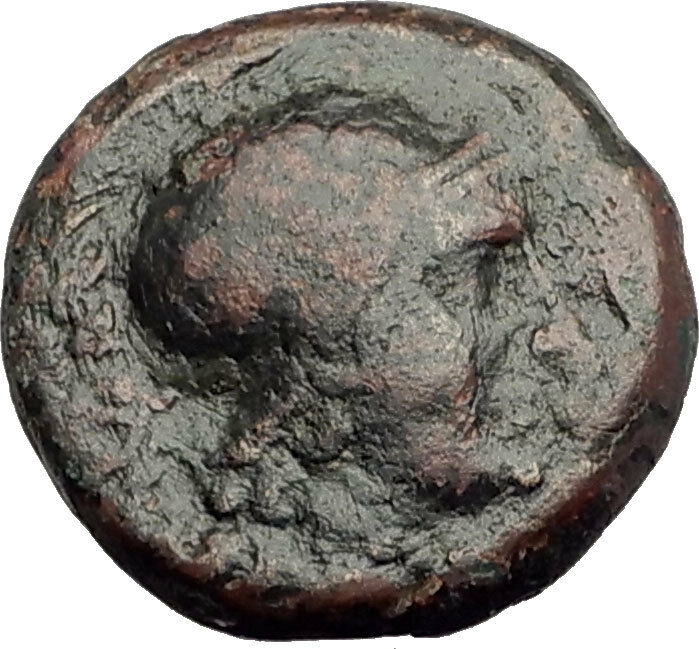 PERGAMON in Mysia Genuine 133BC Authentic Ancient Greek Coin ATHENA NIKE i62540