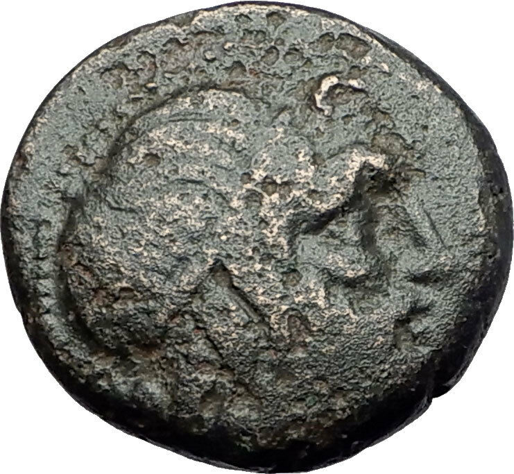 PELLA in MACEDONIA 148BC Authentic Ancient Greek Coin POSEIDON BULL OX i60884