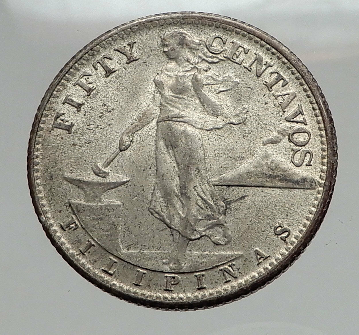 1944 S PHILIPPINES Fifty Centavos United States of America Silver Coin i62887