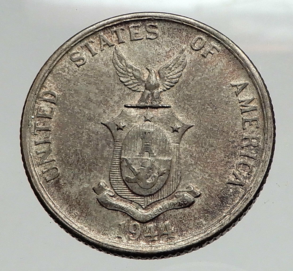 1944 S PHILIPPINES Fifty Centavos United States of America Silver Coin i62887