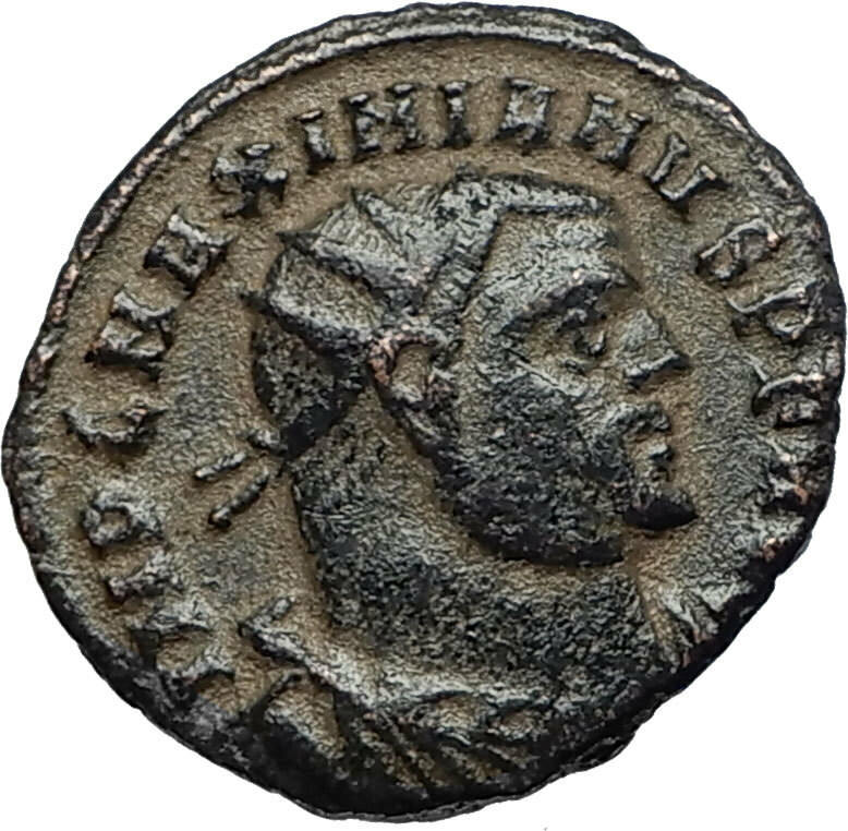 MAXIMIAN Authentic Ancient Genuine 305AD Alexandria Roman Coin w JUPITER i67448