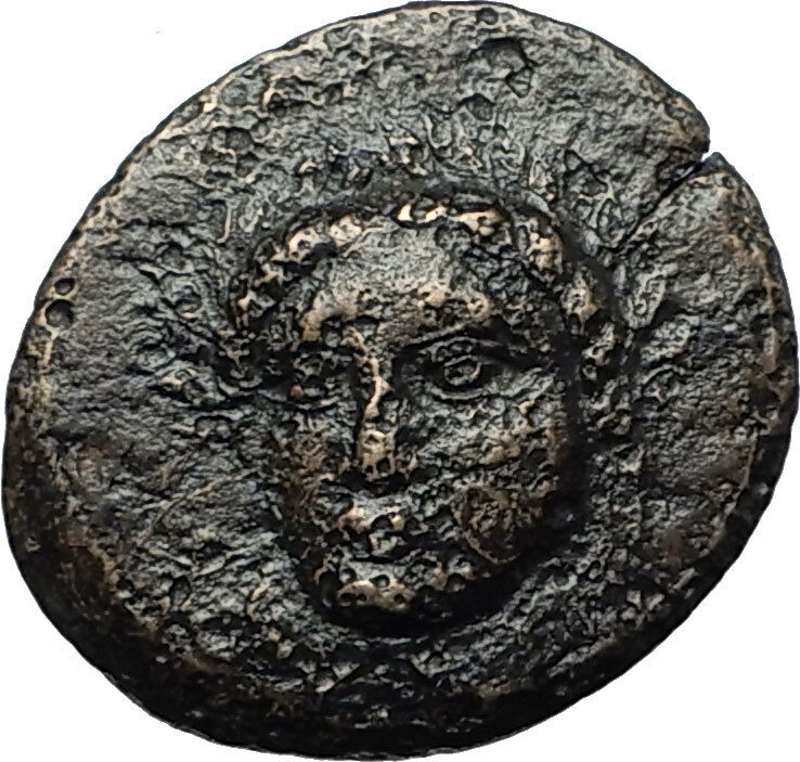 GRYNION or Gyrneion Aeolis 306BC Apollo Shell RARE Ancient Greek Coin i67920