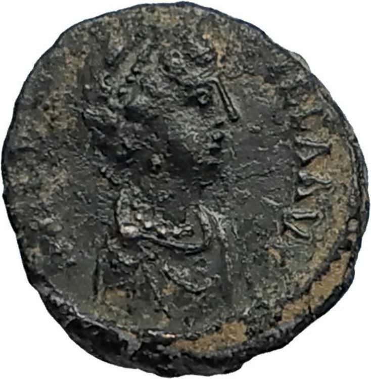 AELIA FLACILLA Theodosius I Wife 383AD Ancient Roman Coin VICTORY CHI-RHO i67500