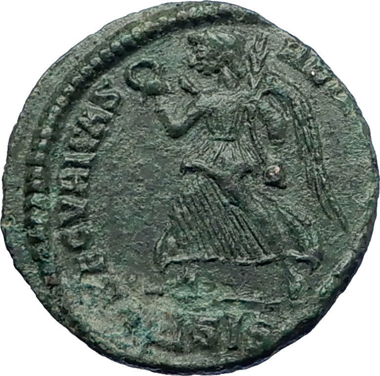 VALENTINIAN I 364AD Genuine Ancient Roman Coin ANGEL VICTORY Nike i73200