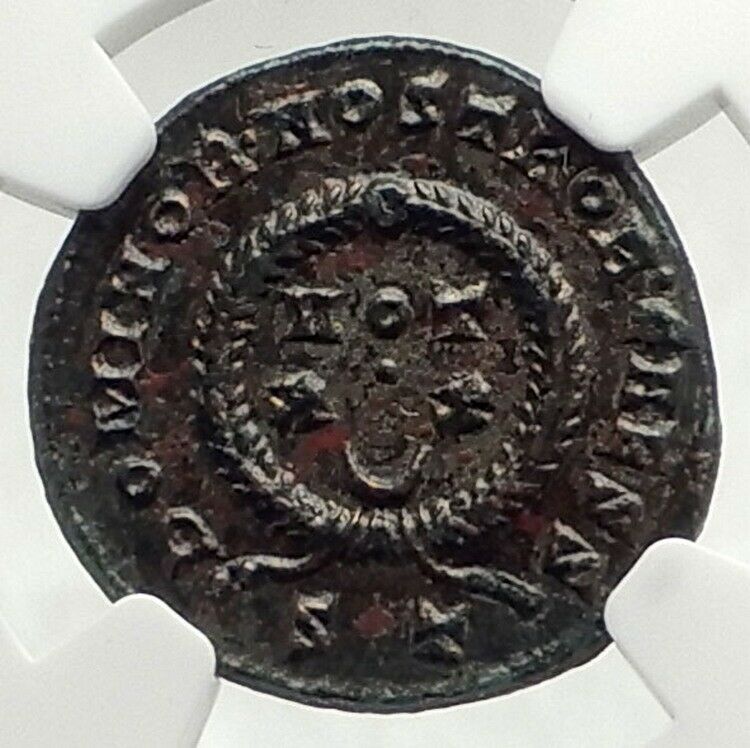 CONSTANTINE II Jr Authentic Ancient 322AD Genuine Original Roman Coin NGC i76318