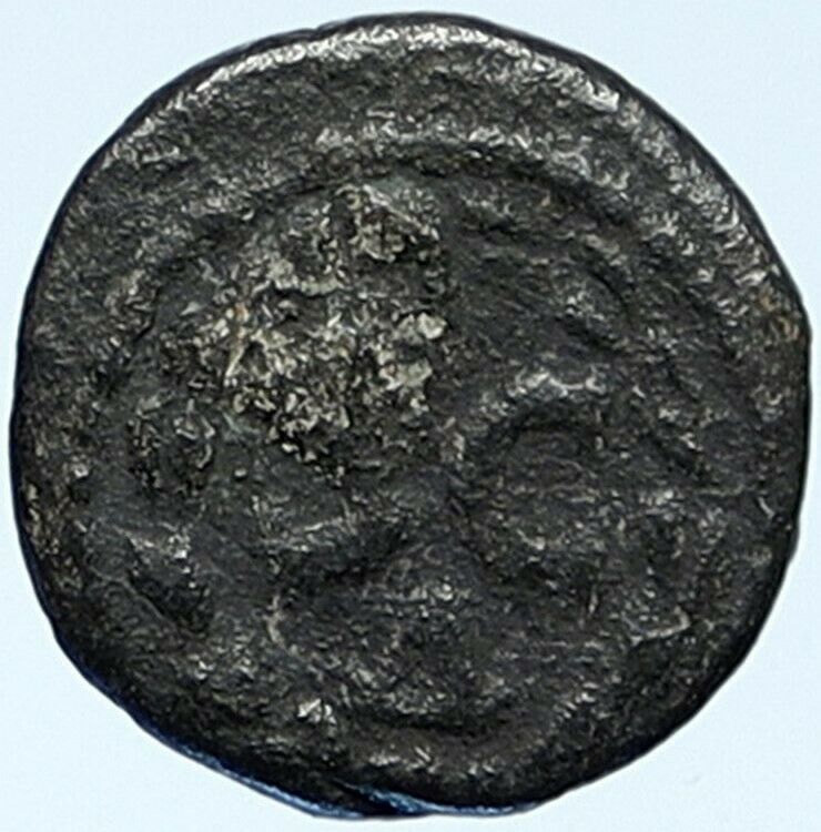 CARACALLA Antique Ancient Authentic OLD Roman SEMIS Coin SC WREATH i109227