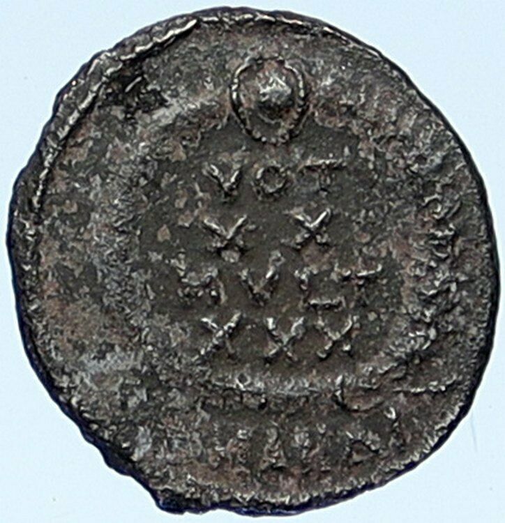 CONSTANTIUS II 347-48 AD Constantinople Ancient OLD Roman Coin Wreath i109223