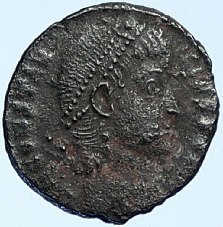 CONSTANTIUS II 347-48 AD Constantinople Ancient OLD Roman Coin Wreath i109223