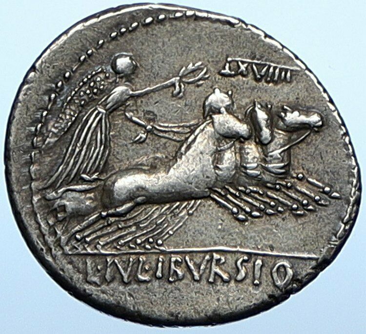 Roman Republic Apollo Vejovis 85BC Rome Authentic Ancient Silver Coin i108360