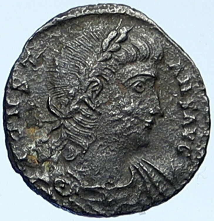 CONSTANS Authentic Ancient ANTIOCH 337AD Roman Coin WAR LEGION SOLDIERS i109207