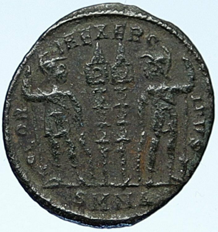 CONSTANTINE I the Great Authentic Ancient Roman Coin WAR LEGION SOLDIERS i109208