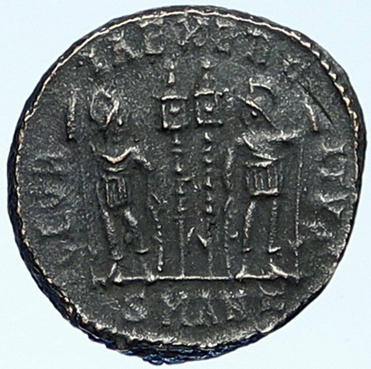 CONSTANTIUS II Antioch Authentic Ancient Roman Coin WAR LEGION SOLDIERS i109213