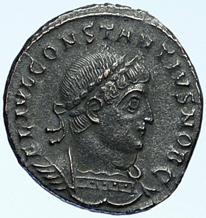 CONSTANTIUS II Antioch Authentic Ancient Roman Coin WAR LEGION SOLDIERS i109213