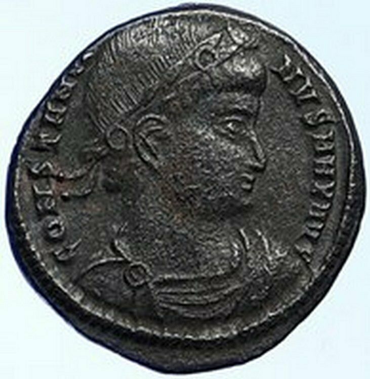 CONSTANTINE I the Great Authentic Ancient Roman Coin WAR LEGION SOLDIERS i109194