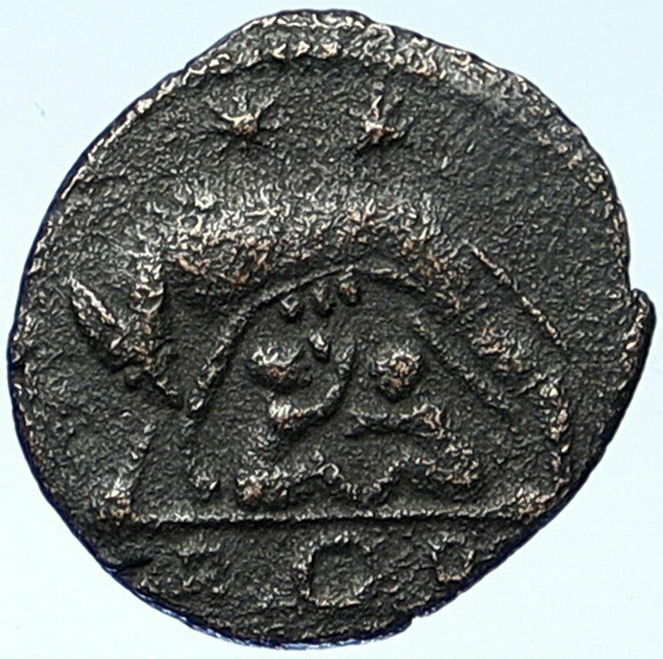 CONSTANTINE I the GREAT Romulus Remus WOLF Authentic Ancient Roman Coin i109136