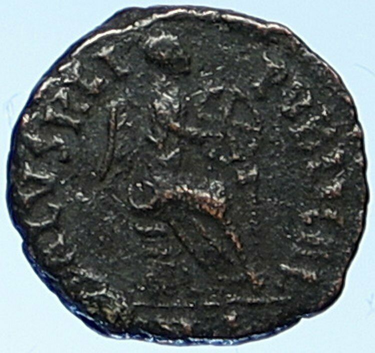 AELIA FLACILLA Theodosius I Wife Ancient OLD Roman Coin VICTORY CHI-RHO i109146