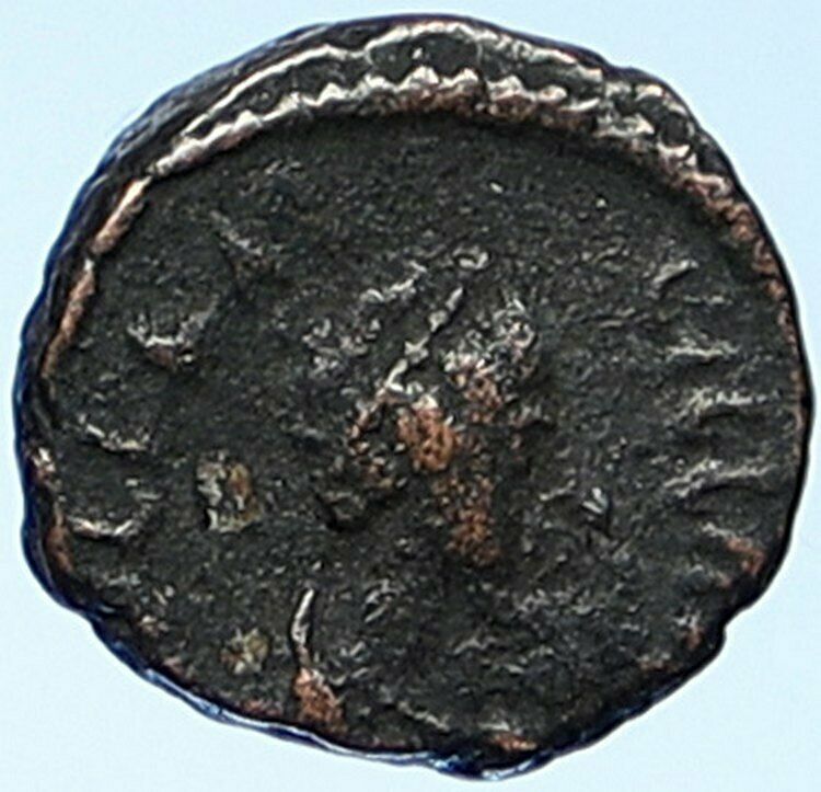 AELIA FLACILLA Theodosius I Wife Ancient OLD Roman Coin VICTORY CHI-RHO i109146