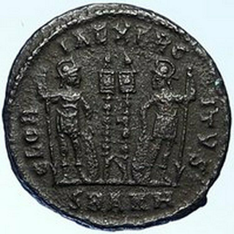 CONSTANTIUS II Antioch Authentic Ancient Roman Coin WAR LEGION SOLDIERS i109190