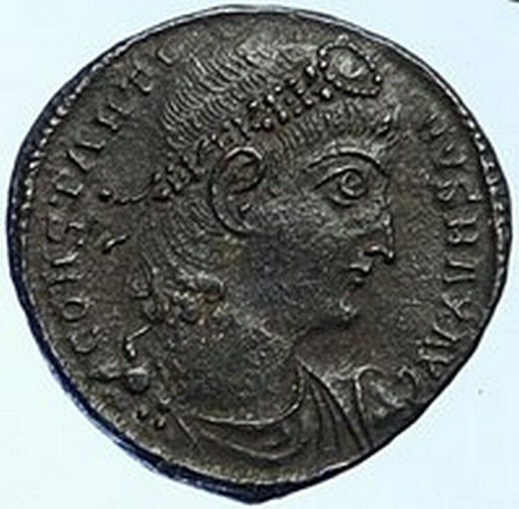 CONSTANTINE I the Great Authentic Ancient Roman Coin WAR LEGION SOLDIERS i109192