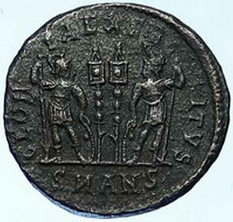 CONSTANTINE II son of the Great Ancient Roman Coin LEGION WAR SOLDIERS i109189