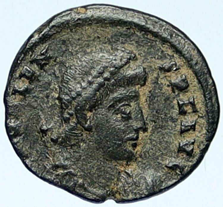 VALENS Ancient Authentic OLD Antique Roman EMPEROR w WAR CAPTIVE Coin i109242