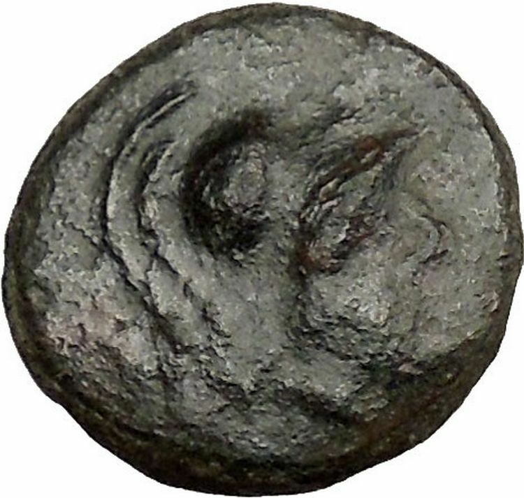 PANTIKAPAION in TAURIC CHERSONESOS 3-2CenBC Ares Galley Ship Greek Coin i38513