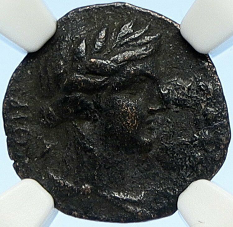 CLAUDIUS Authentic Ancient 51AD MOPSUS CILICIA Old Roman Coin Tyche NGC i106731