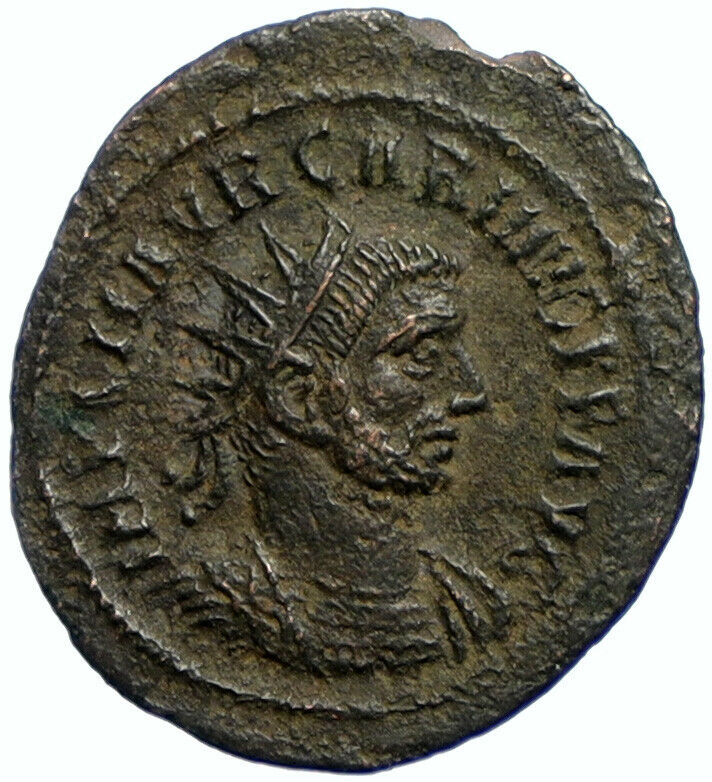 CARINUS Authentic Ancient 283 AD Rome Roman Coin GLOBAL VICTORY of ZEUS i102671