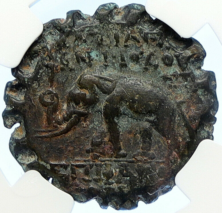 ALEXANDER II Zabinas Ancient 128BC Old Seleukid Greek Coin DIONYSUS NGC i106742