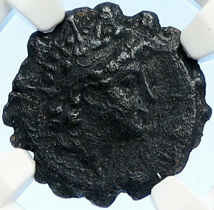 ANTIOCHUS VI Dionysos Seleucid King 145BC Ancient Greek Coin Panther NGC i106749