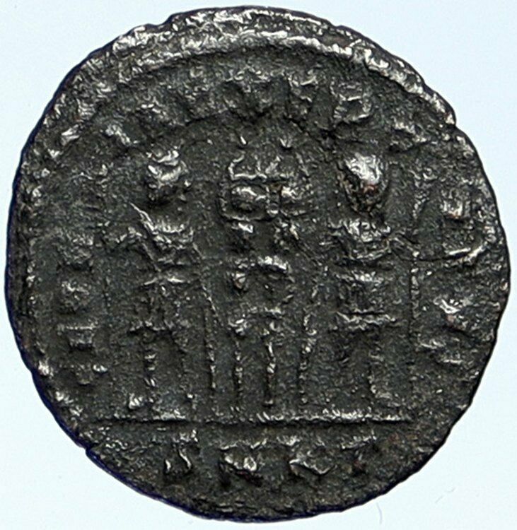 CONSTANTIUS II Constantine the Great Son Roman Coin WAR LEGION SOLDIERS i109260