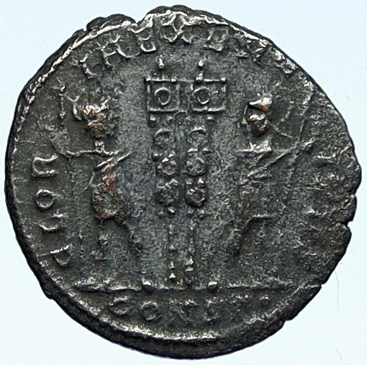 CONSTANTINE II son of the Great Ancient Roman Coin LEGION WAR SOLDIERS i109267