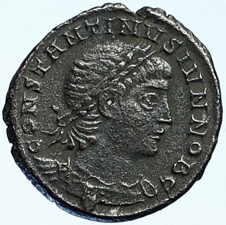 CONSTANTINE II son of the Great Ancient Roman Coin LEGION WAR SOLDIERS i109267