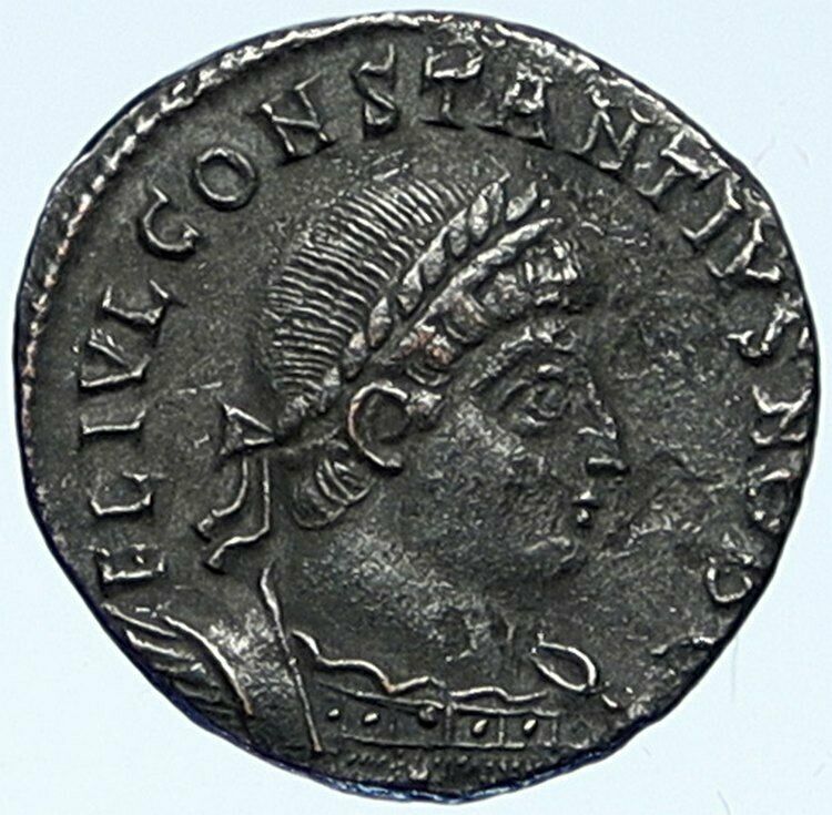 CONSTANTIUS II Antioch Authentic Ancient Roman Coin WAR LEGION SOLDIERS i109268