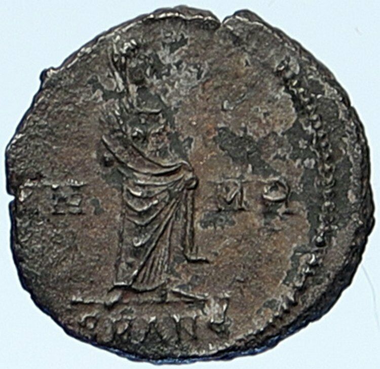 CONSTANTINE I the GREAT Old Roman Coin POSTHUMOUS Christian Deification i109277