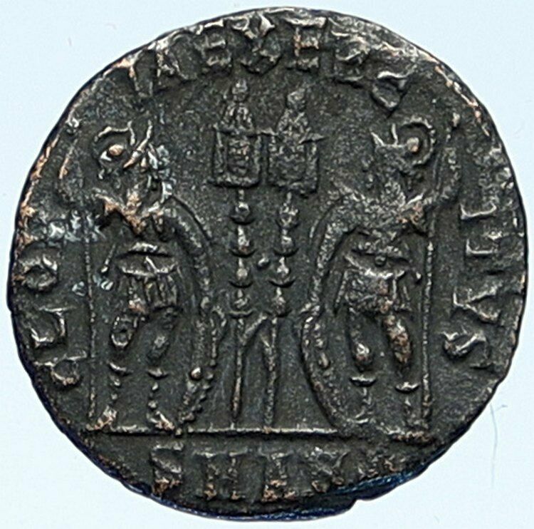 CONSTANTINE I the Great Authentic Ancient Roman Coin WAR LEGION SOLDIERS i109263