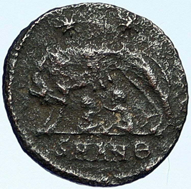 CONSTANTINE I the GREAT Romulus Remus WOLF Antioch Ancient Roman Coin i109279