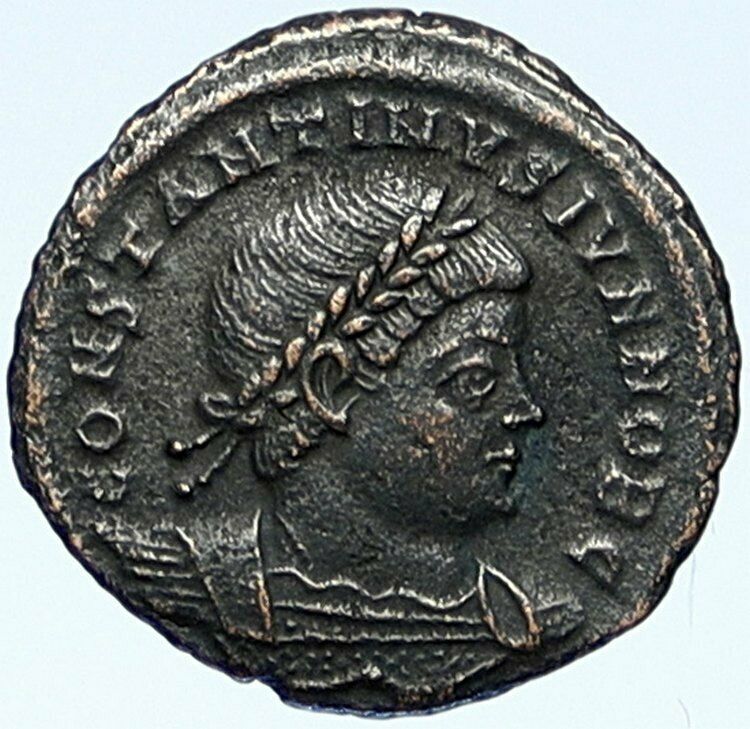 CONSTANTINE II son of the Great Ancient Roman Coin LEGION WAR SOLDIERS i109255