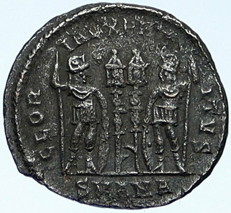 CONSTANTINE I the Great Authentic Ancient Roman Coin WAR LEGION SOLDIERS i109272